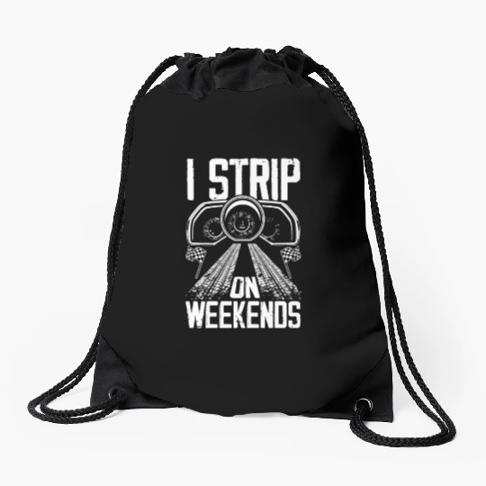 Funny Drag Race Drag Racing Gift Drawstring Bags