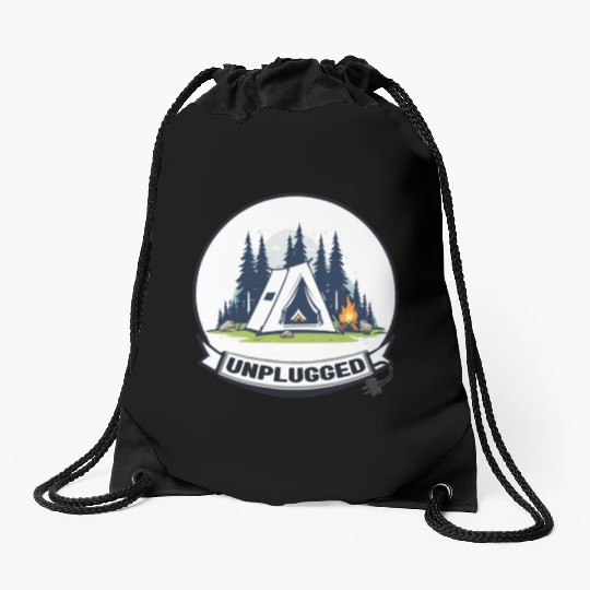 Camping, UNPLUGGED Drawstring Bags