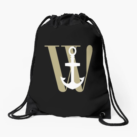 Wanchor W Anchor Essential,Hunter, pirate, ship Drawstring Bags