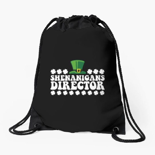 Shenanigans Director Groovy St Patrick's Day Irish Drawstring Bags
