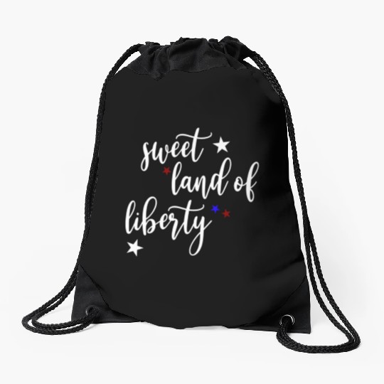 Sweet Land of Liberty Drawstring Bags