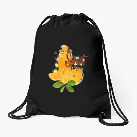 Sweet Summer Time Drawstring Bags