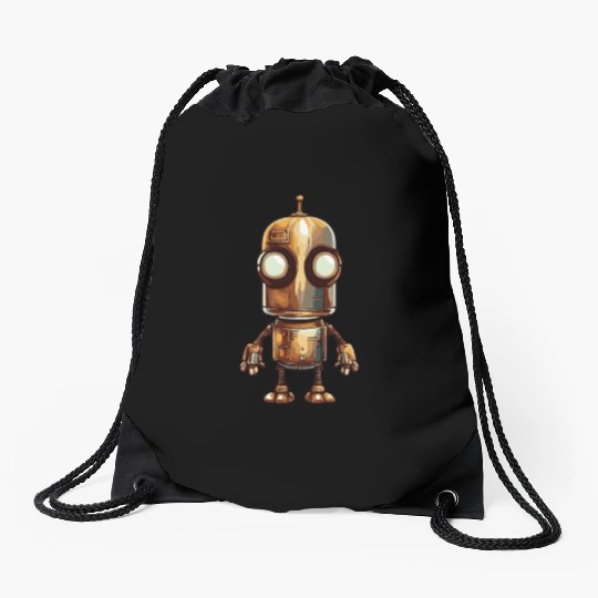 Robot Dude 2 Drawstring Bags