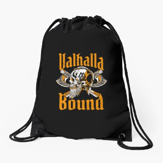 Vikings Valhalla Bound Drawstring Bags
