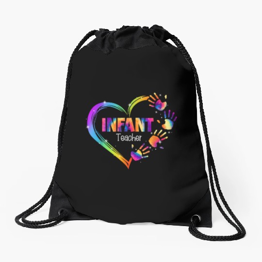 Infant Teacher Appreciation Tie Dye Drawstring Bags