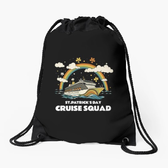 St Patrick´s Day Cruise Squad Drawstring Bags