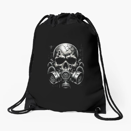 The Last Breath Drawstring Bags
