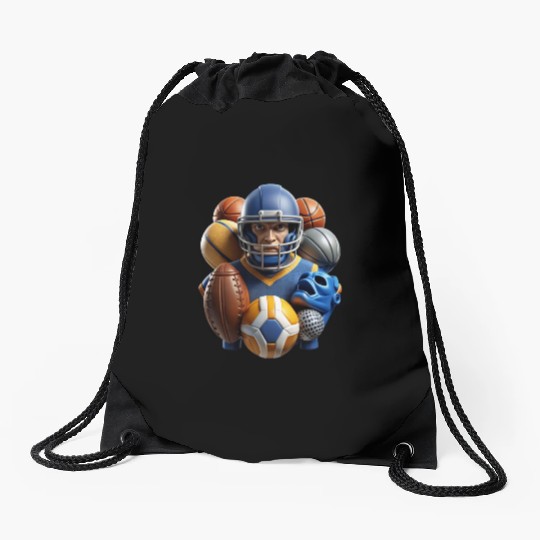 Game Day Champ Representing College Athletics Drawstring Bags