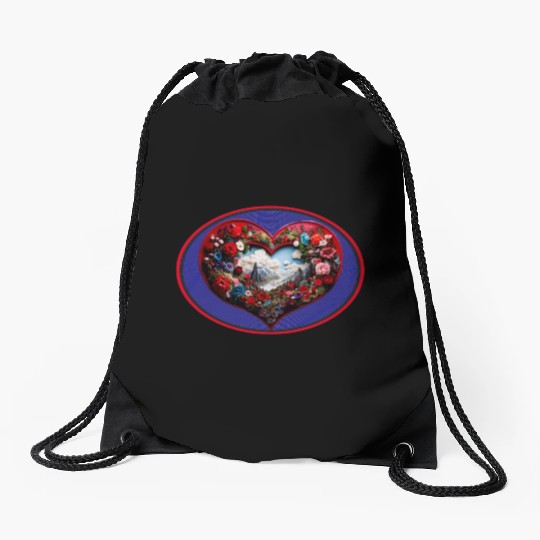 Welcome Spring design Drawstring Bags
