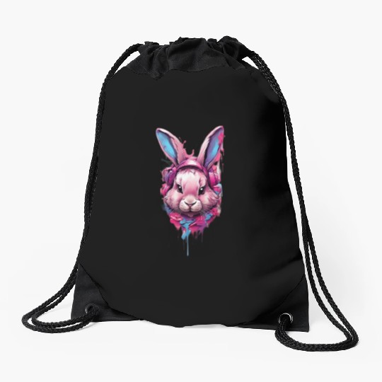 Sticky Rabbit Graffiti Tees Drawstring Bags