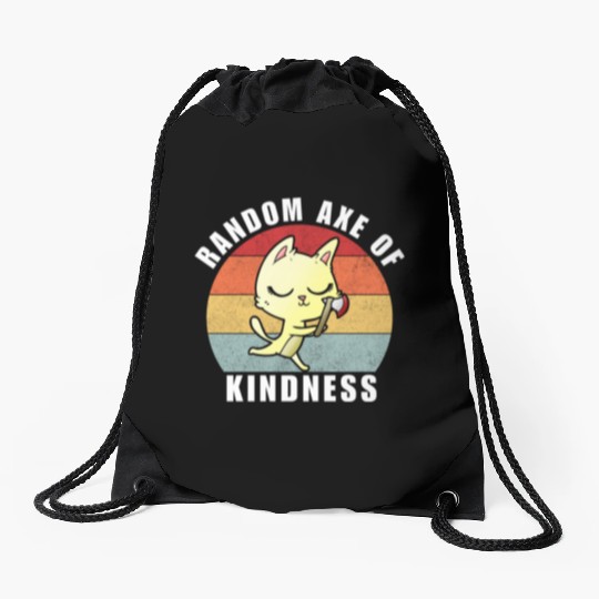 Random Axe of kindness Drawstring Bags