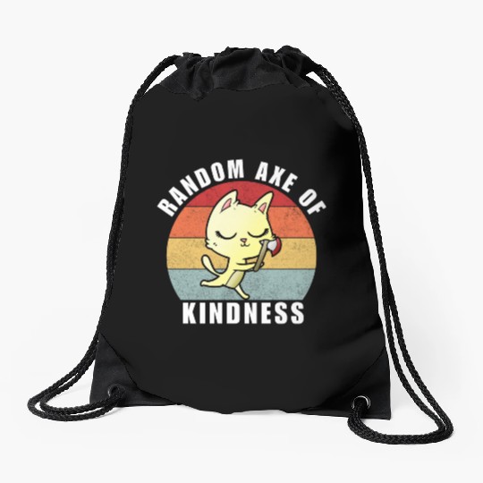 Random Axe of kindness Drawstring Bags