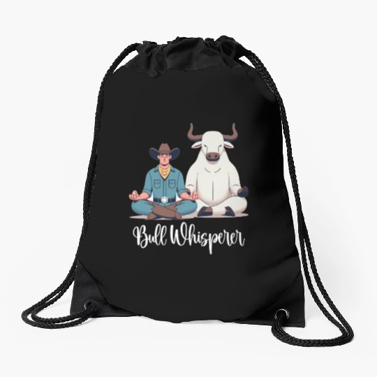 Rodeo Bull Riding Livestock Show Farmer Cattle Drawstring Bags