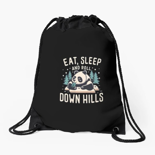 Cute panda Drawstring Bags