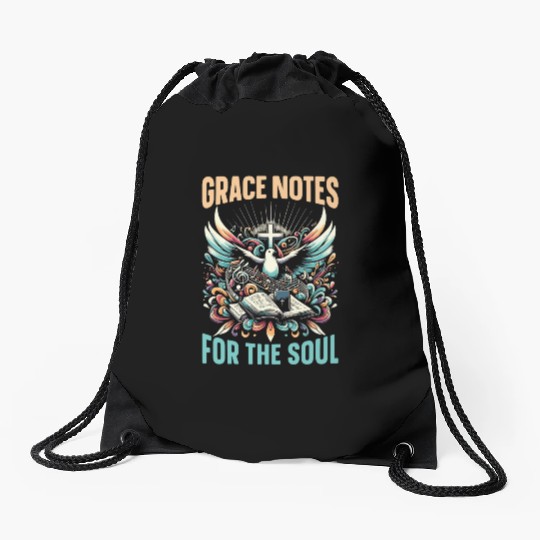 Gospel Music Religious Bible Scripture Christian Drawstring Bags