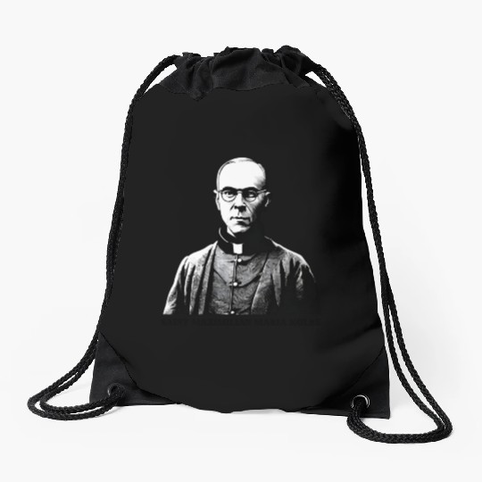 Saint Maximilian Maria Kolbe Drawstring Bags