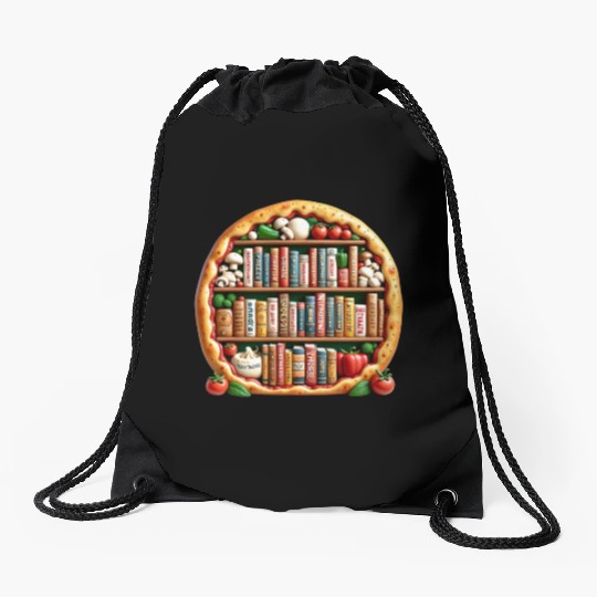 Pizza Words English Teacher Literature Drawstring Bags