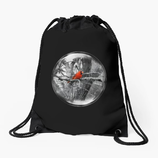 Life in a Bubble Collection -Contrasting Cardinal Drawstring Bags