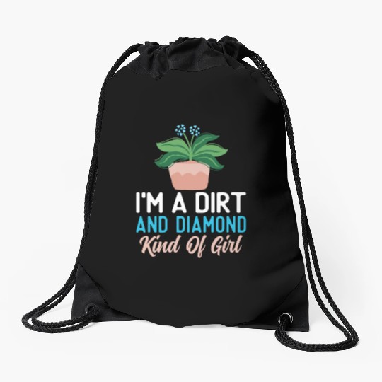 Plant Mom Life Drawstring Bags