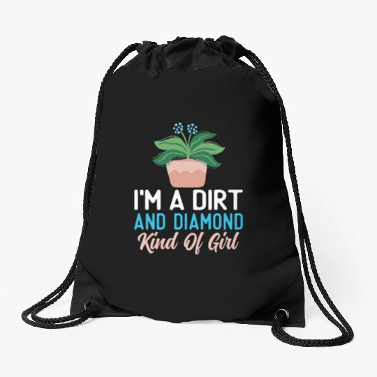 Plant Mom Life Drawstring Bags