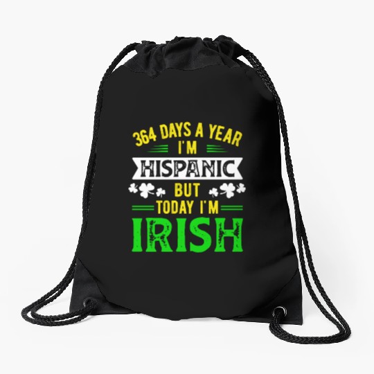 Irish Mexican Ireland and Mexico Hispanic irish Drawstring Bags