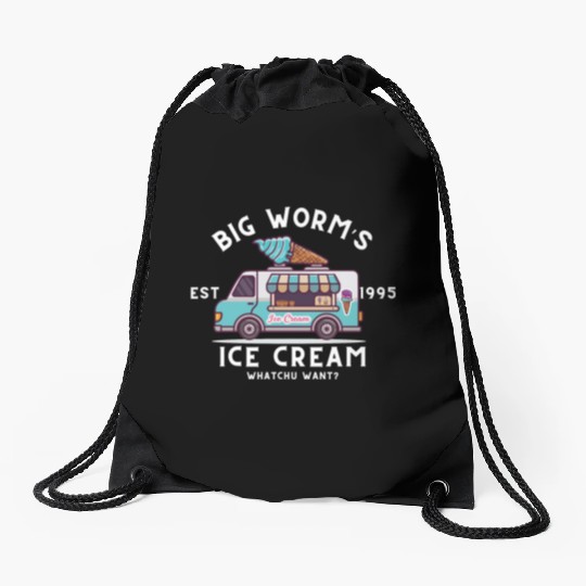 Ice cream van Drawstring Bags