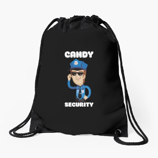 Candy Security Kids Parents Matching Birthday Drawstring Bags