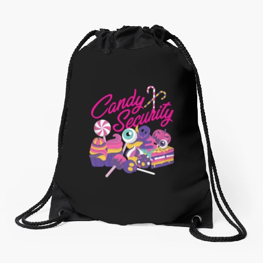 Candy Security Mom Dad Matching Birthday Costume Drawstring Bags