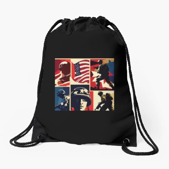 Memorial Day 6 Drawstring Bags