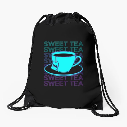 Sweet Tea Retro Drawstring Bags