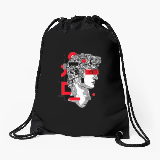 "Mythical Majesty: Greek King Design" Drawstring Bags