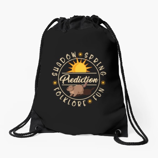 Groundhog Drawstring Bags, Groundhog Prediction Shadow