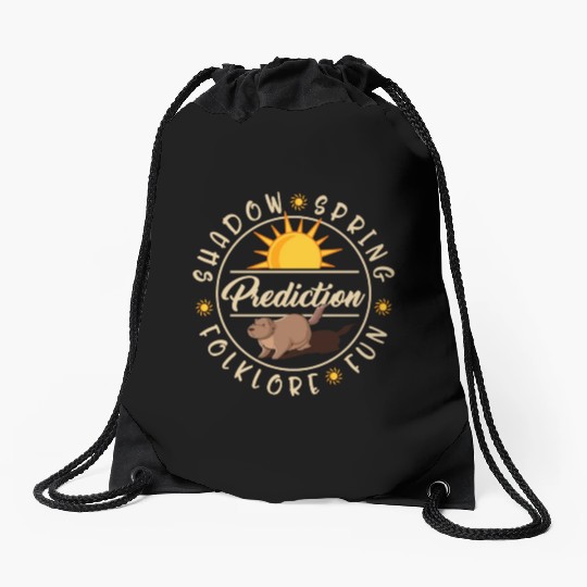 Groundhog Drawstring Bags, Groundhog Prediction Shadow