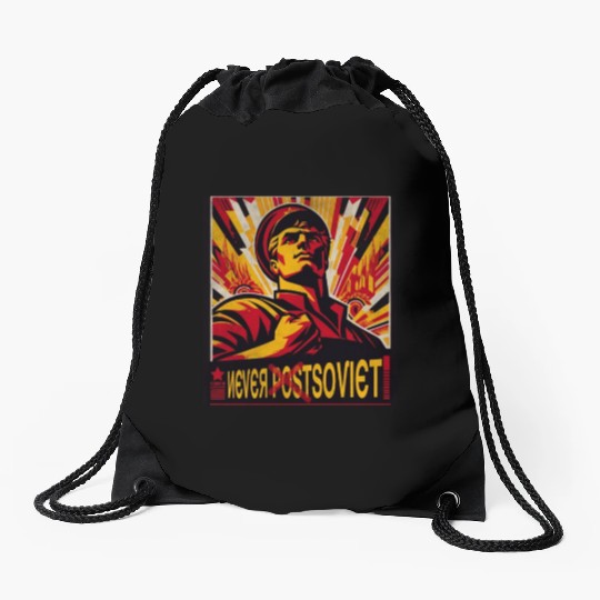Never postsoviet never Soviet Drawstring Bags