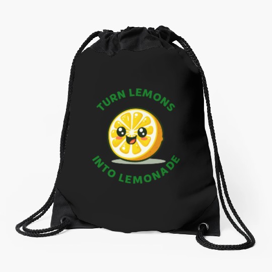Turn Lemons Into Lemonade Drawstring Bags