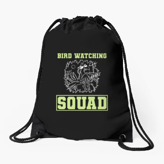 Funny Bird Watcher Ornithologist Drawstring Bags