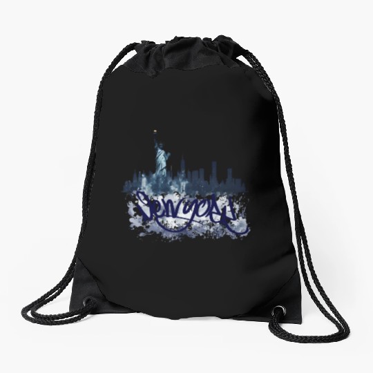 New York City NYC Big Apple Gift Souvenir Drawstring Bags