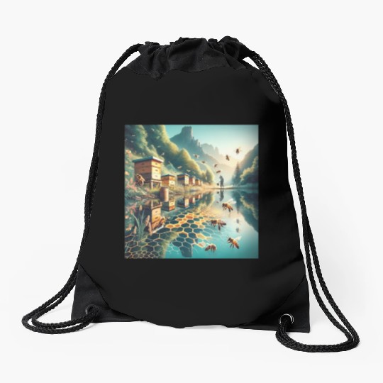 Honey Harvest Reflections Sweet Nectar Drawstring Bags
