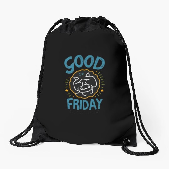 Good Friday Brings peaceful World. Drawstring Bags