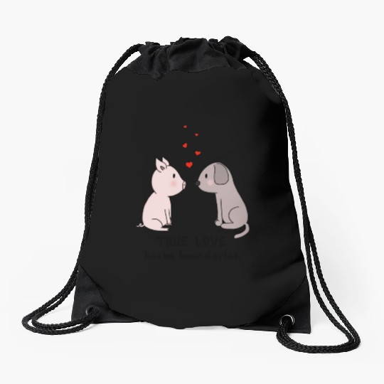 True Love has No Boundaries Drawstring Bags