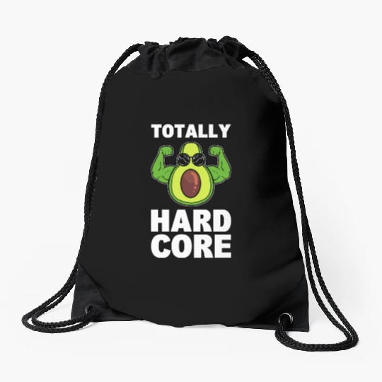 Avocado Gym Workout to attend gym and exercise Drawstring Bags
