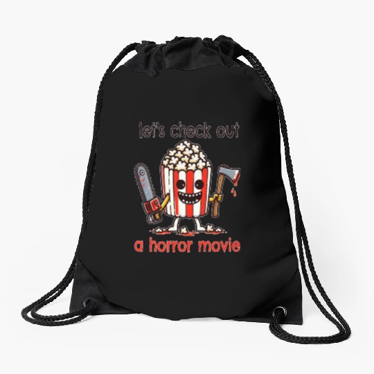 let's check out a horror movie Drawstring Bags