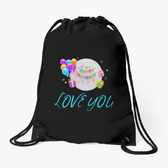 FAMILY - LOVE YOU Drawstring Bags