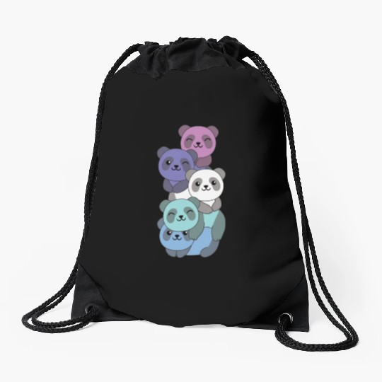 Spectrassexual Flag Pride Lgbtq Cute Panda Drawstring Bags