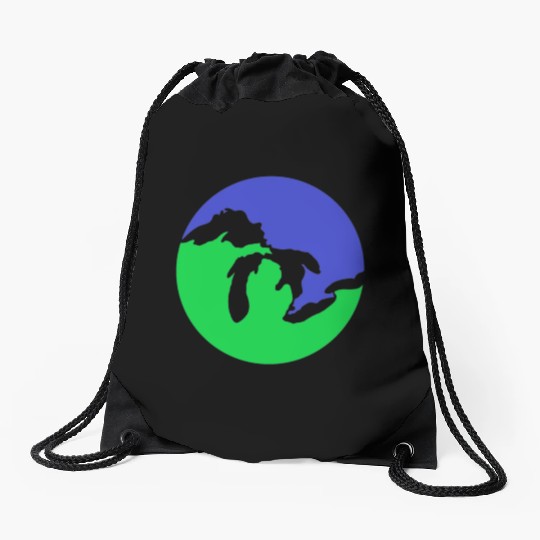 Great Lakes Weather Merch! Drawstring Bags