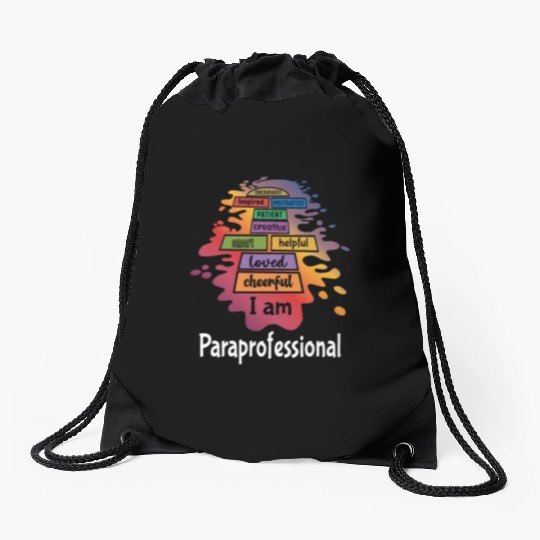 Paraprofessional Teacher Assistant Aide Drawstring Bags