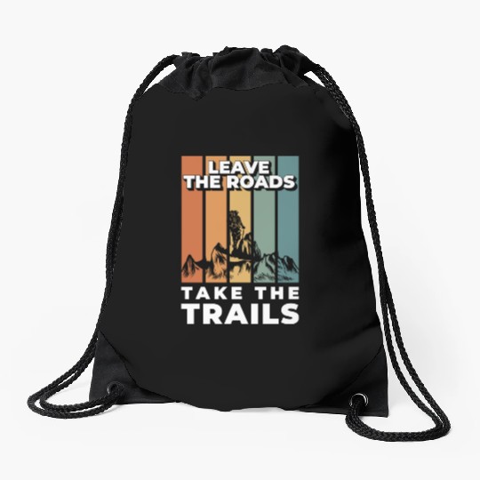 Mountaineering Hike Nature Mountains Drawstring Bags