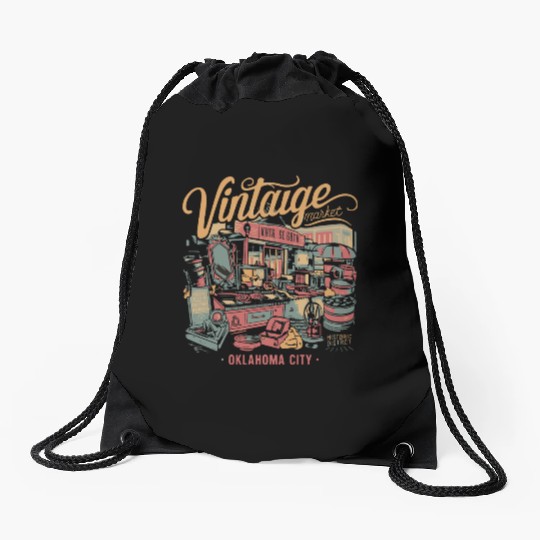 Vintage Market Days of Oklahoma City 2024 Drawstring Bags