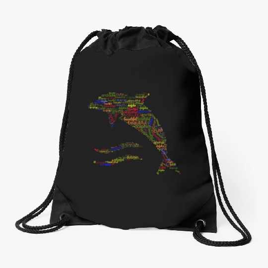 Dolphin Drawstring Bags