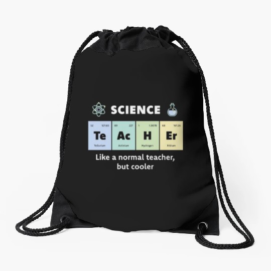 Primary Elements of Humour Science Teacher Te Ac Drawstring Bags